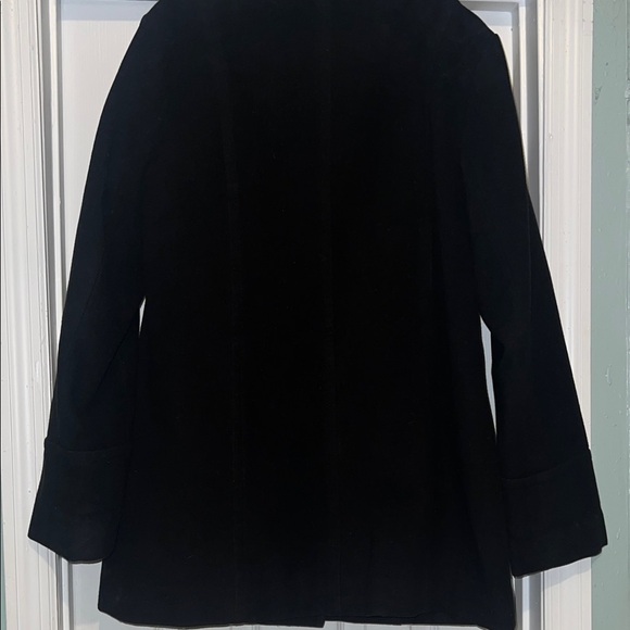 Liz Claiborne Classic Black Pea Coat - Picture 6 of 11